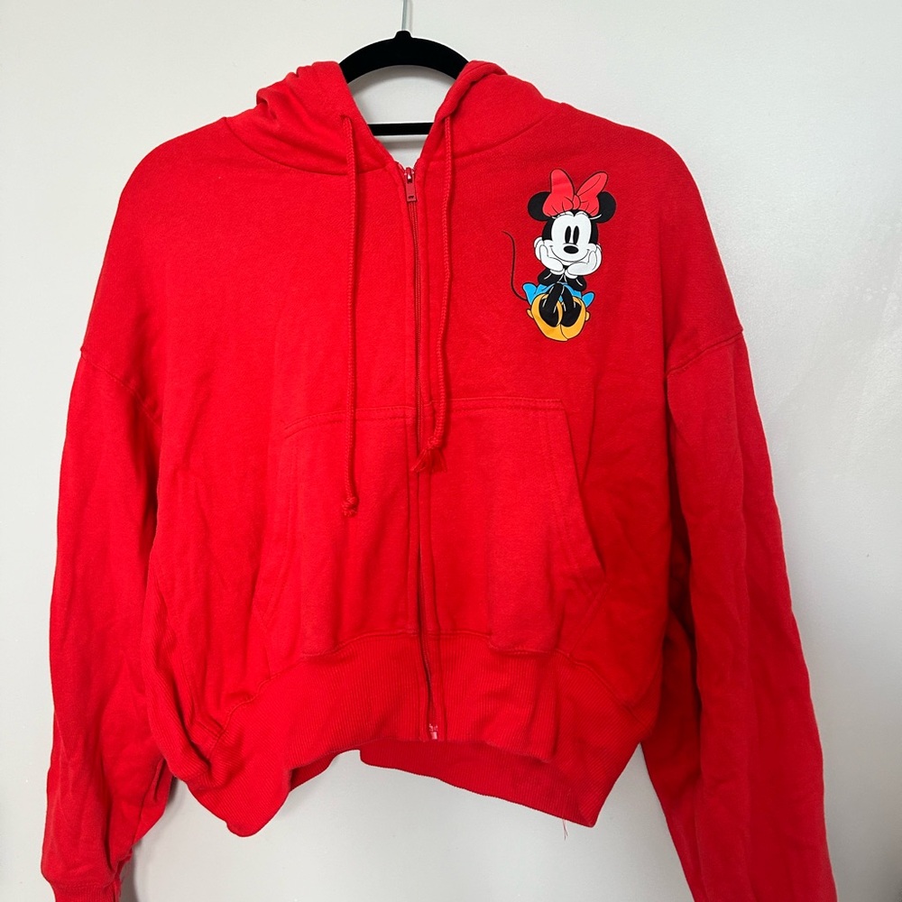 Disney Red Hoodie with Minnie Mouse